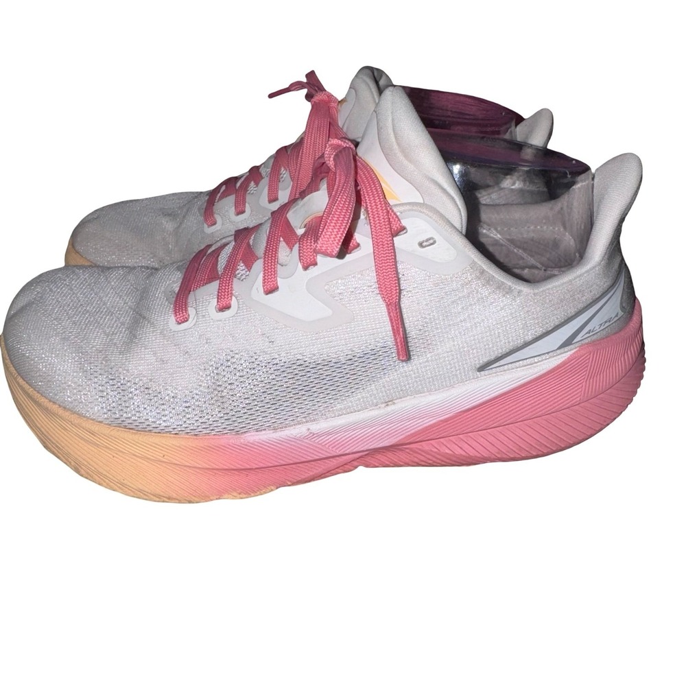 Altra Running Shoes Womens Size 7 White Pink Road Running Athletic Sneakers - Picture 3 of 8